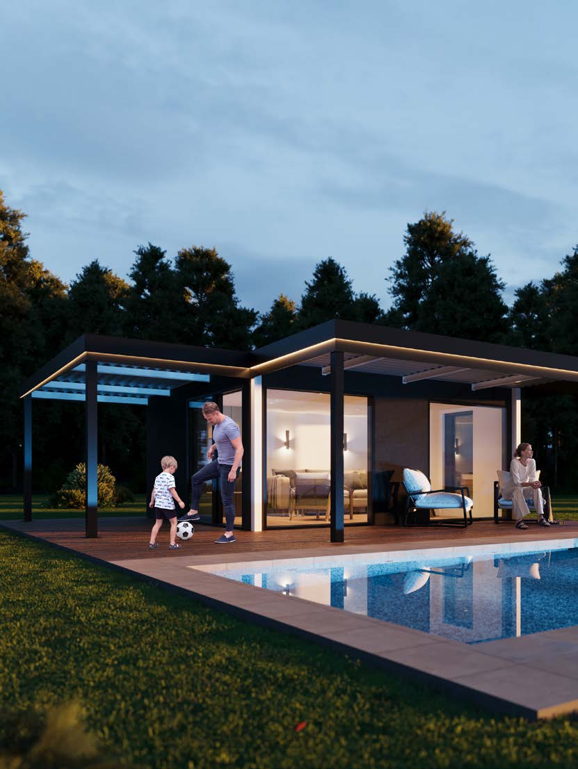 URBAN ONE isoliert – ganzjährig nutzbares Gartenhaus am Pool